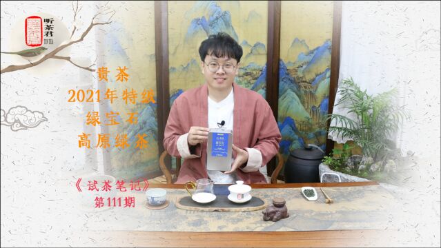 试茶笔记丨贵茶2021年特级绿宝石高原绿茶