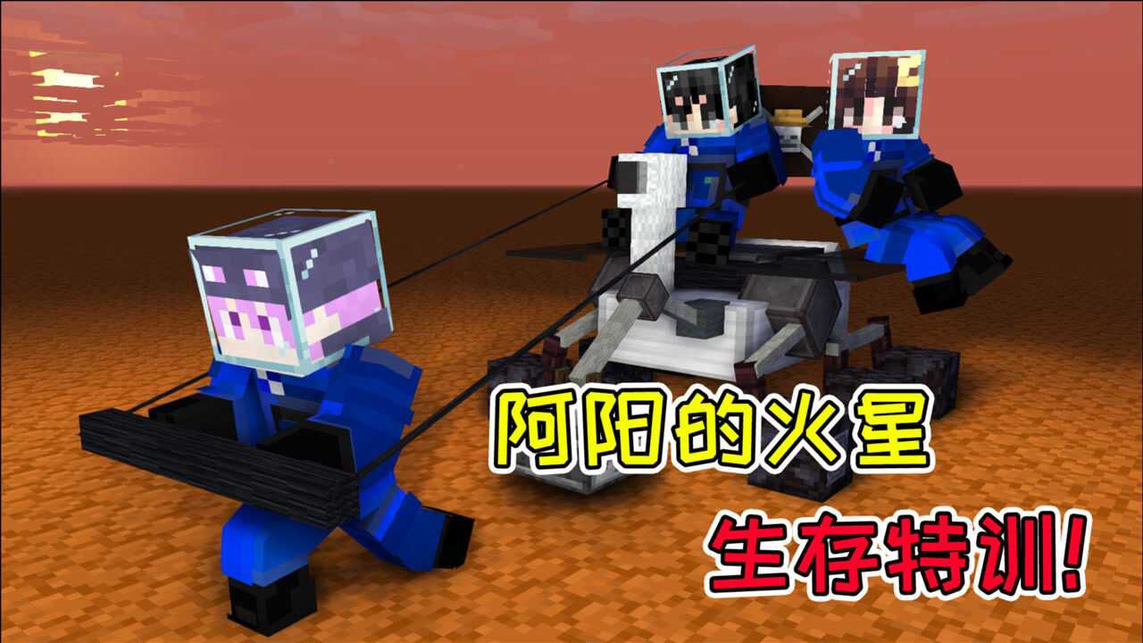 mc流浪者日记12阿阳的火星生存特训环形山后发现可疑庇护所