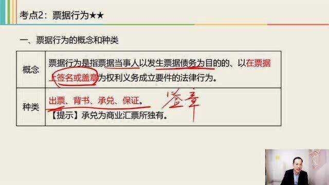 2021中级经济法课程 4 票据法律制度 5