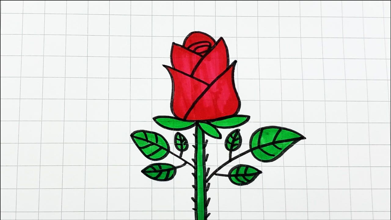 字母y画玫瑰花,不仅简单还特别好看!