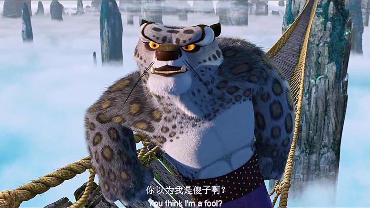 功夫熊猫:大龙是剧情杀,单论武功五侠加上阿宝一起也打不过他!