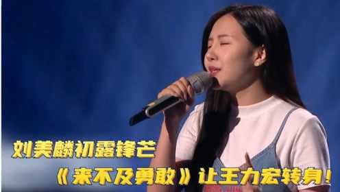 刘美麟初露锋芒，一曲《来不及勇敢》，最后一刻王力宏转身！