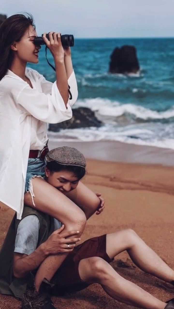 你们想不想骑到男友的脖子上.#摄影