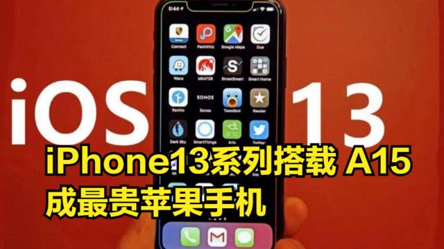 iPhone13系列处理器曝光:搭载全新A15处理器,成最贵苹果手机