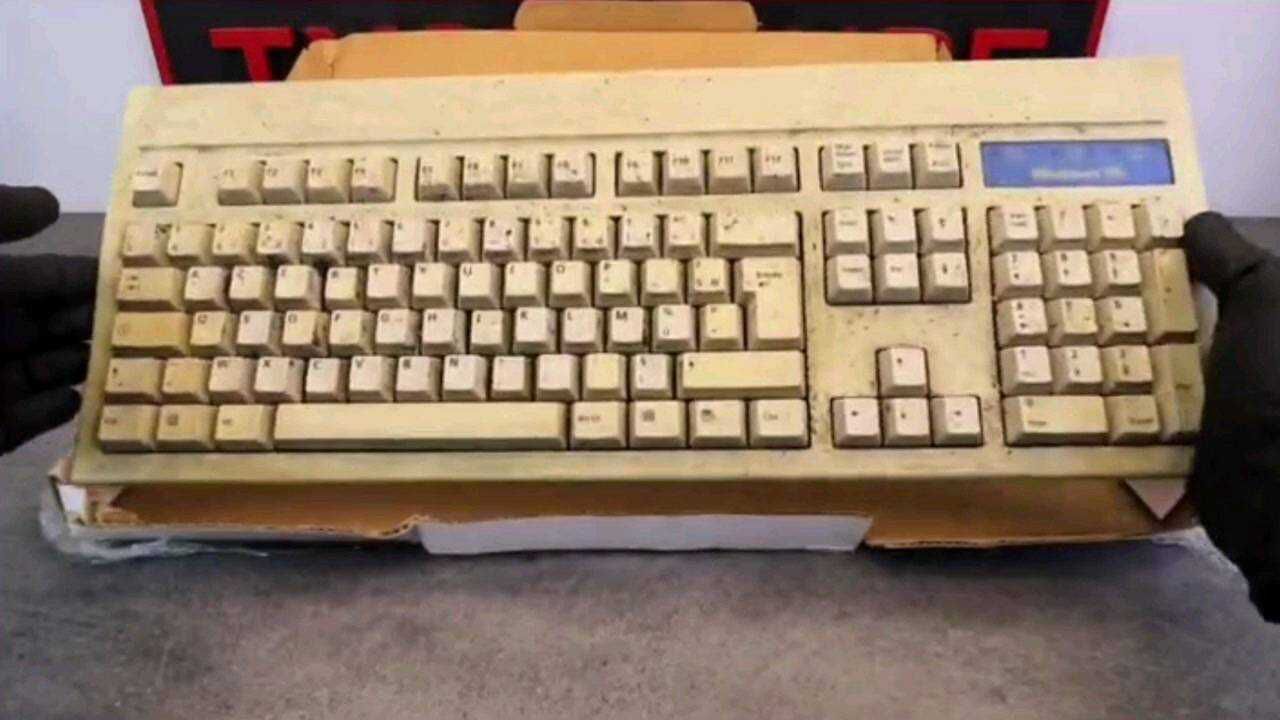 老物件95年的微软键盘翻新修复