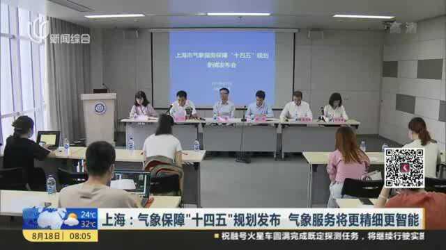 上海:气象保障“十四五”规划发布 气象服务将更精细更智能