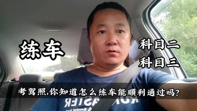 考驾照,你知道怎么练车能顺利通过吗?教练带你一起玩儿