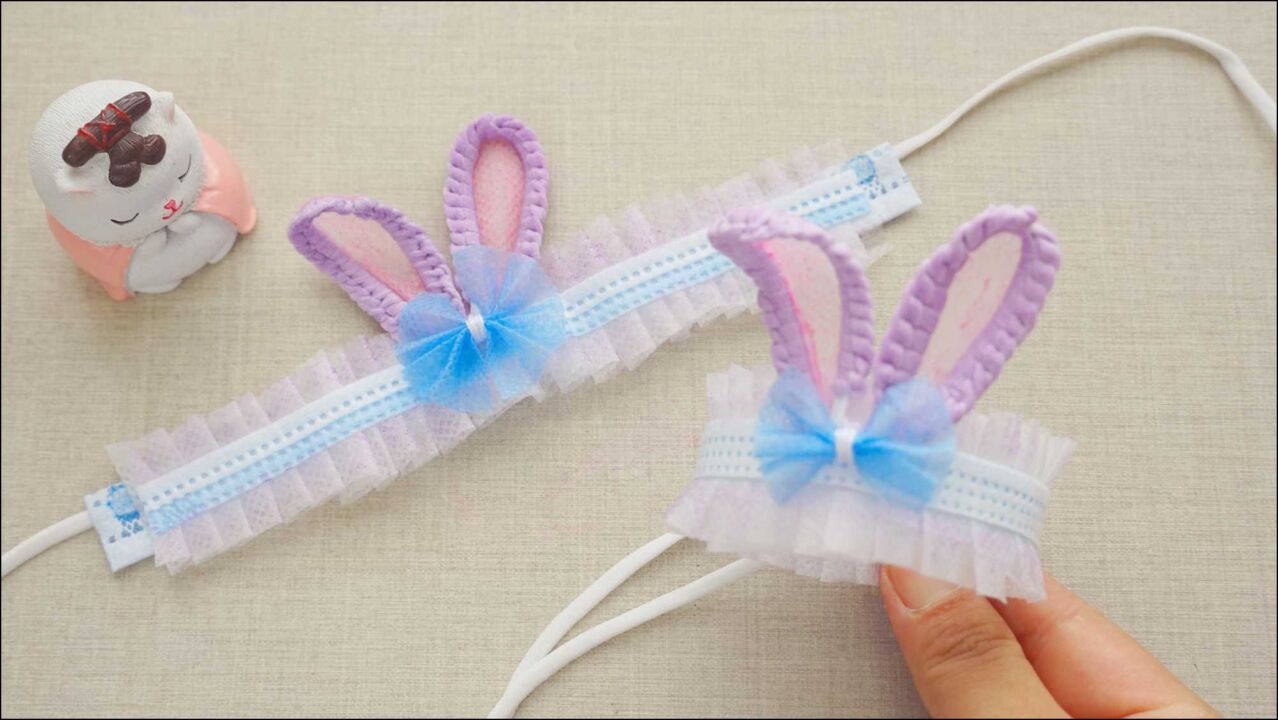 口罩秒变超可爱的星黛露手环步骤也不难和闺蜜一起做