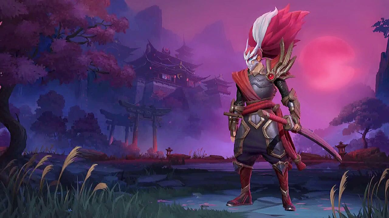 艾欧尼亚疾风剑豪亚索英雄联盟手游英雄皮肤超还原超然特效