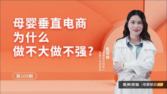 庖根闻笛:为什么母婴垂直电商无法做大做强?