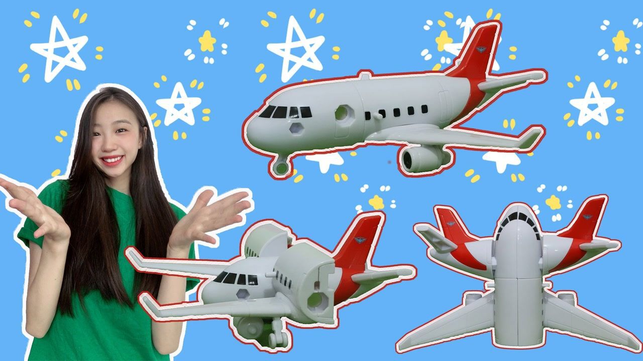 舒克贝塔皮皮鲁号磁吸拼装飞机_腾讯视频