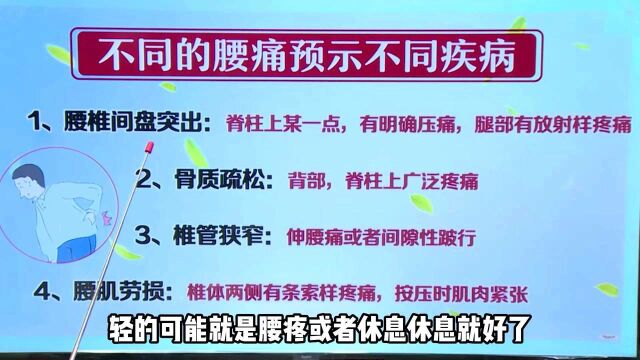 腰痛的位置不同,疾病也会有差异,您是哪种痛呢?