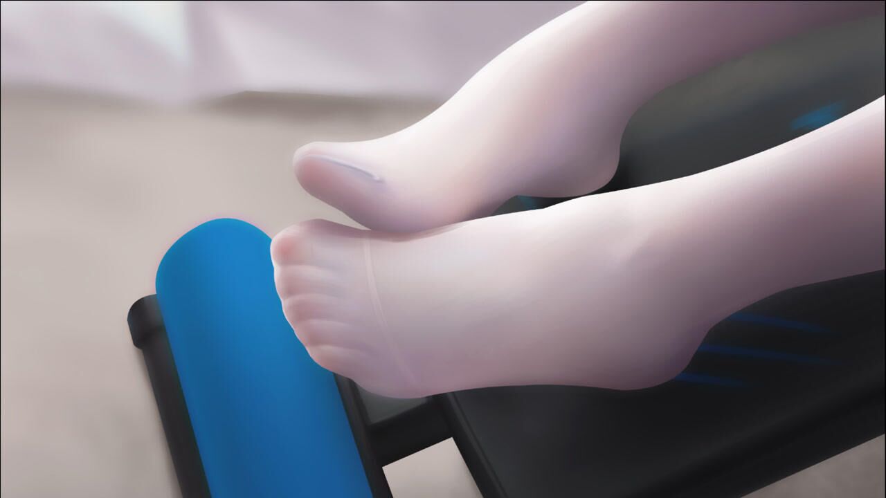 学妹穿白丝运动的美好时刻，让我帮她记录下来！_腾讯视频
