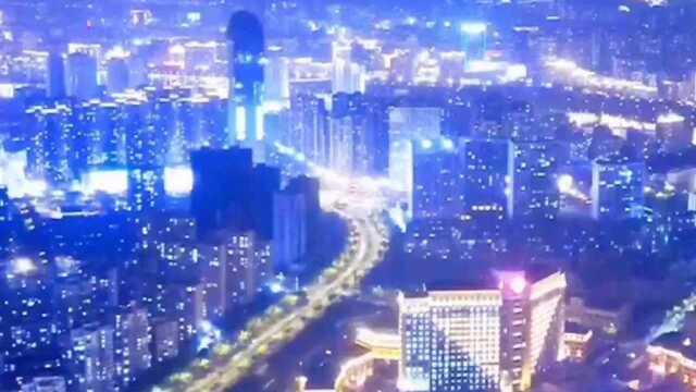 一秒带你陷入童话般的城市夜景#赣州夜景