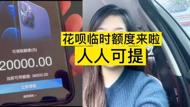 支付宝“放大招”花呗专属额度20000,你有多少?