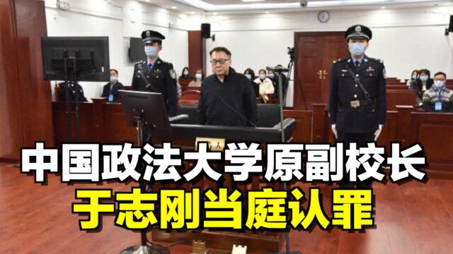 中国政法大学原副校长于志刚,当庭认罪