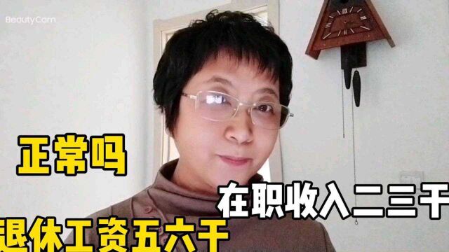 退休人员的养老金比在职人员的收入高.这正常吗