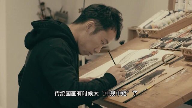 他是国人口中的“叛逆少年”,却能用一幅幅“打破常规”的国画,展现出最纯真的中国风,他就是90后涂鸦艺术家陈英杰!