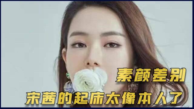 女明星谁最敢露素颜,宋茜的起床太像本人了