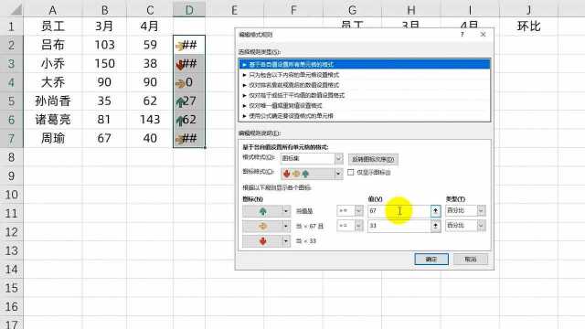 Excel技巧数据可视化升降箭头你会么