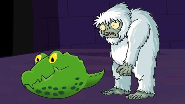 植物大战僵尸动画:雪人僵尸vs小鳄鱼