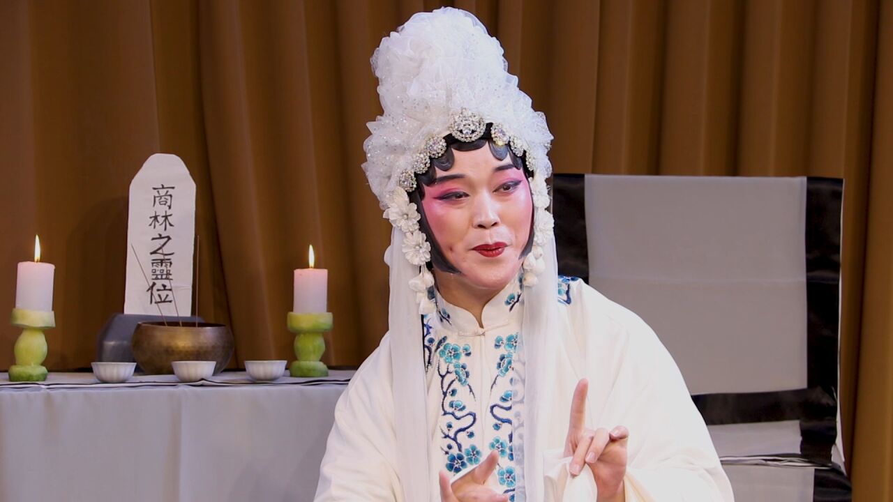 豫剧《秦雪梅吊孝》秦雪梅见夫灵悲声大放,乾旦演员贾子祥演唱