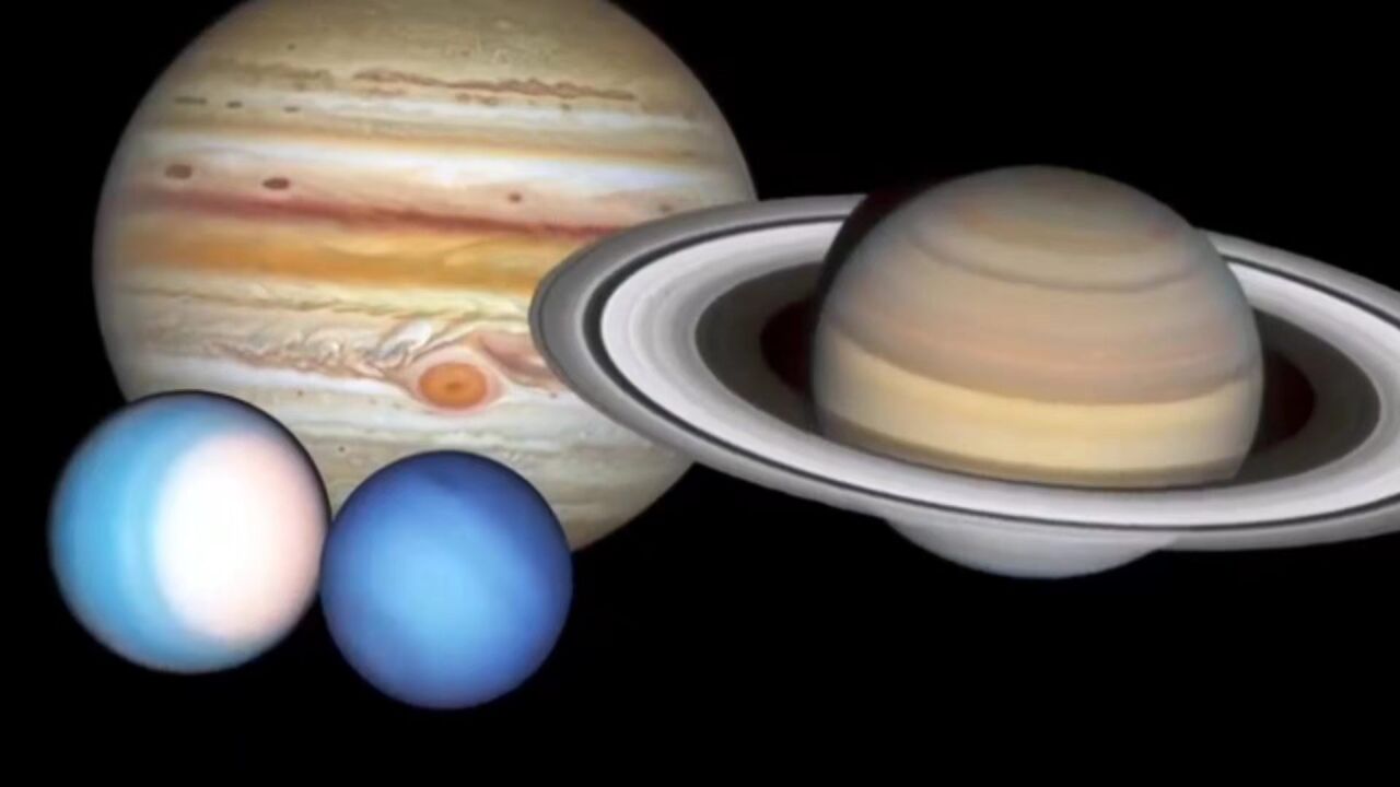震撼的宇宙外太空行星,木星土星天王星和海王星都有独特的一面