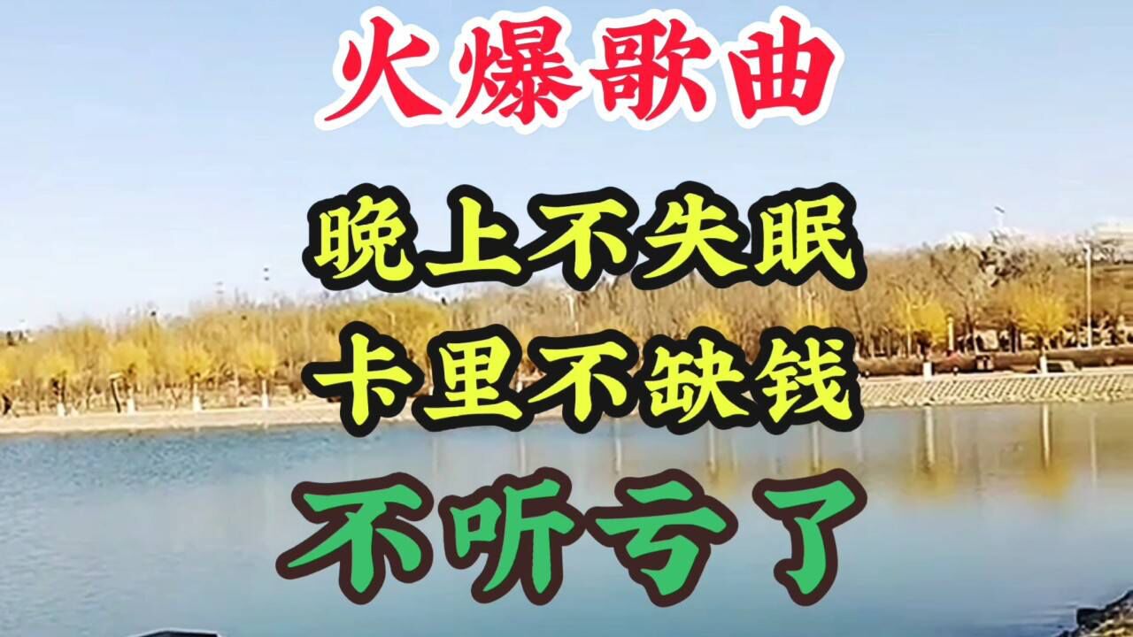 火爆歌曲《晚上不失眠卡里不缺錢》這首歌百聽不厭太好聽了