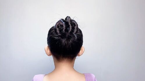 舞蹈考级标准丸子头,干净利落整齐显发量多,扎法简单一看就会,考级必