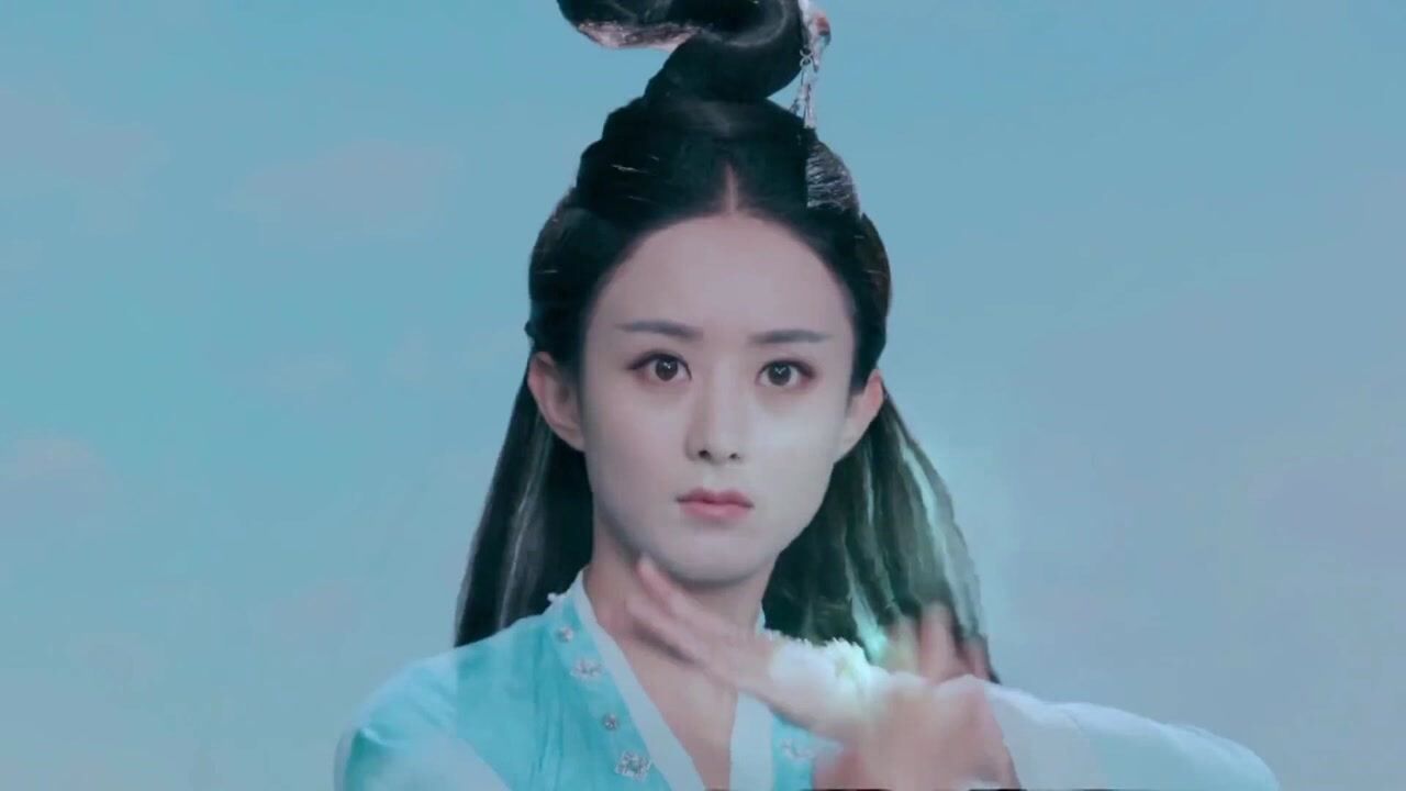 赵丽颖,碧瑶施法,这套动作又仙又有力度