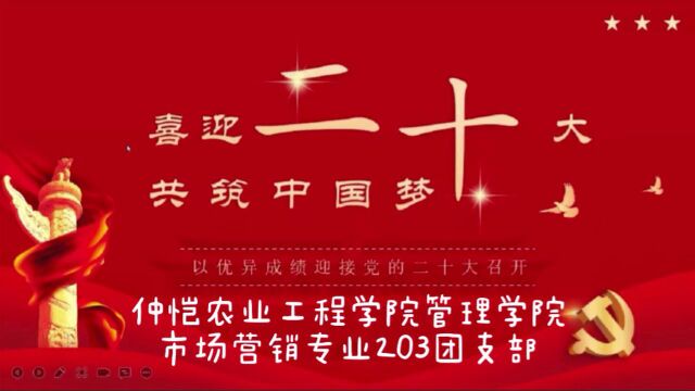 仲恺农业工程学院管理学院市场营销专业203团支部