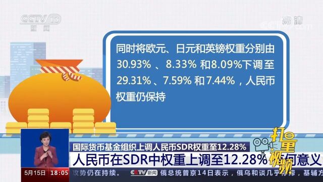 人民币SDR权重上调至12.28%,有何意义?专家解读