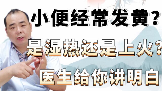 小便经常发黄?是湿热还是上火?医生给你讲明白