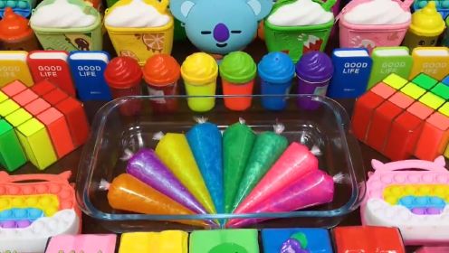 趣味彩虹水果黏液，创意DIY史上颜值最高的趣味解压起泡胶！