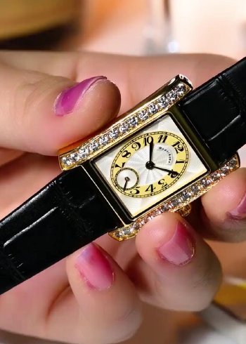 宝航名表 999足金打造镶嵌精美钻石手表