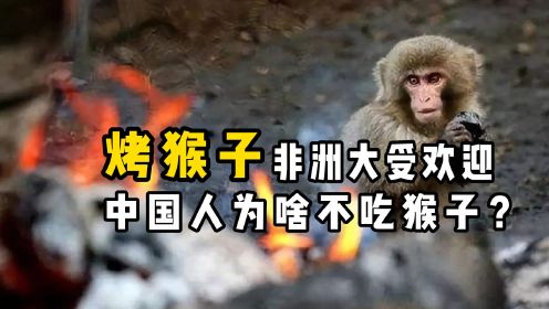 非洲重口味“烤猴子”，在当地大受欢迎，为啥中国人不吃猴子？