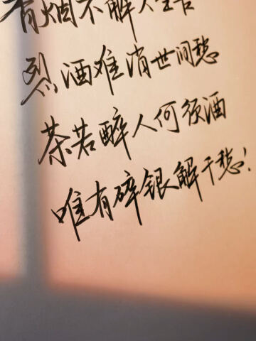 奈何这碎银几两,却能解世间惆怅.