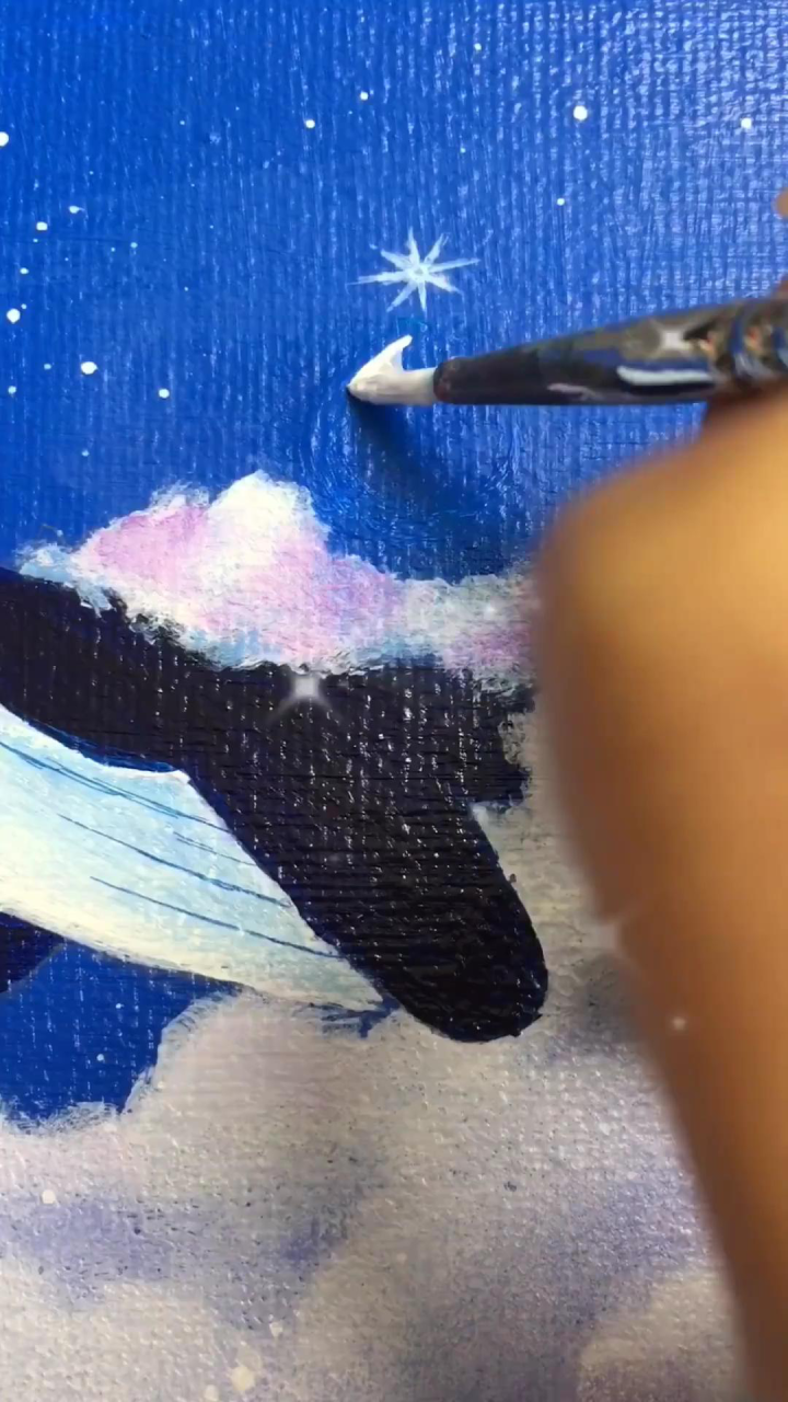 梦幻唯美的云朵星空画:鲲～跟着教程一起画起来哦!_腾讯视频