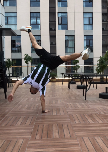 超强单手倒立 bboy浩然 街舞定格