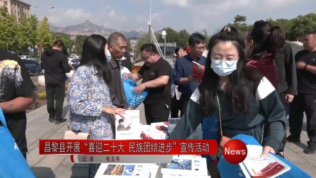 喜迎二十大丨昌黎县开展“喜迎二十大 民族团结进步”宣传活动