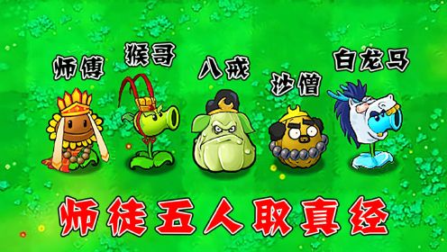 植物大战僵尸：西天取经之师徒五人！