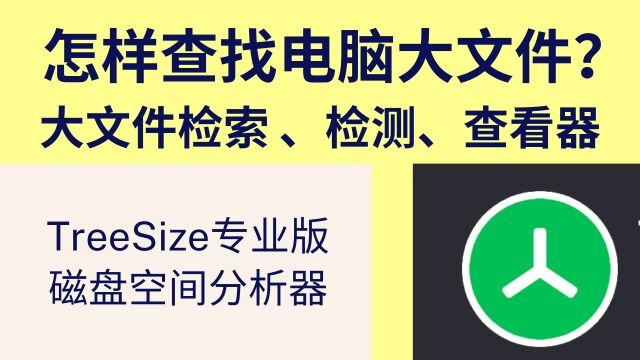 怎样查看查找大文件来清理磁盘,清理磁盘空间,大文件检索 、检测、查看器treesize专业版,快速查找大文件,大文件查看命令、工具、软件,查看大文件...