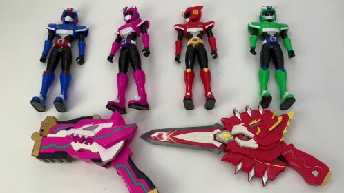 迷你特工队人偶和武器玩具,福特 赛米 露西 小猴子 炫能枪 炫能剑