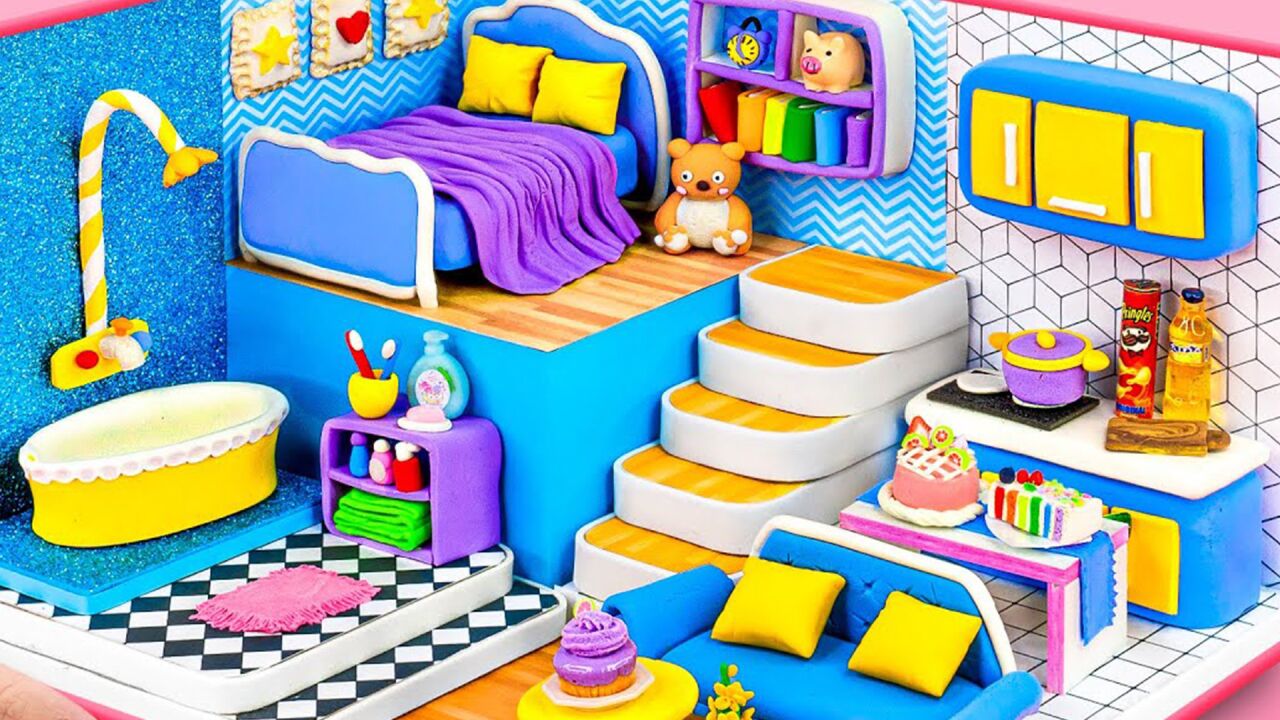 一起用彩泥来打造可爱的儿童房子吧!