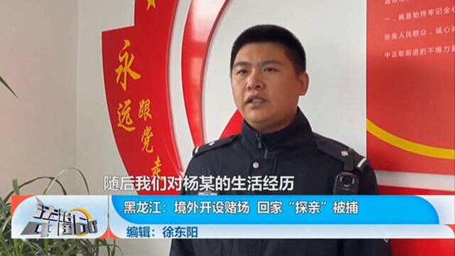 境外开设赌场,回家“探亲”被捕