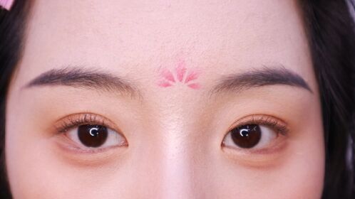 古风花钿教程,原声手把手教程,简单好上手,一看就会