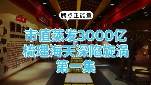 市值蒸发了3000亿元,海天到底经历了什么?简单梳理第一集