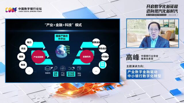 中银协高峰:产业数字金融将成为驱动中小银行数字化转型新赛道