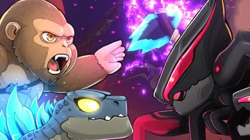 baby金刚与雌雄穆托大战,最后拯救他的是一只小哥斯拉