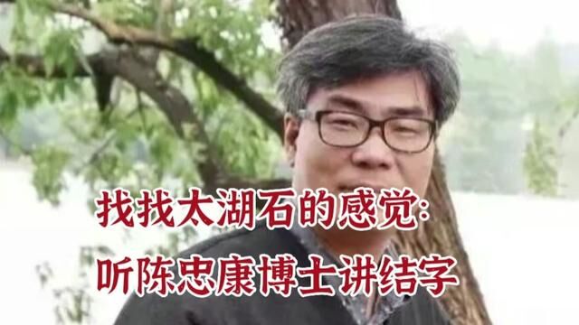 找找苏州园林太湖石的感觉:听陈忠康博士讲结字 #子骏书法 #大字阴符经 #写字是一种生活 #汉字之美 #写字是一种乐趣